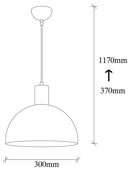 Висящо осветително тяло с метален абажур в бяло и златисто ø 30 cm Sivani – Opviq lights