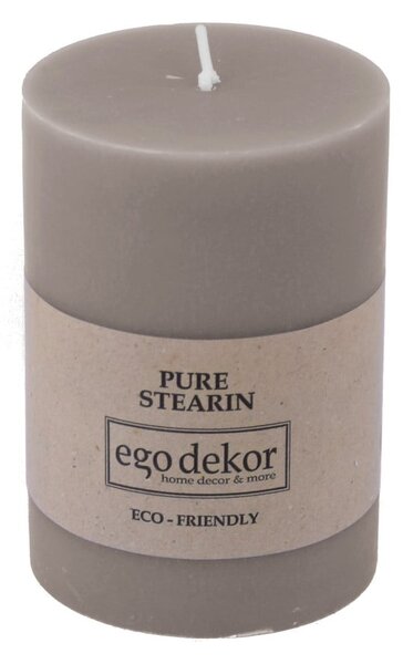 Бежово-кафява приятелска свещ, време на горене 37 ч. Eco - Eco candles by Ego dekor