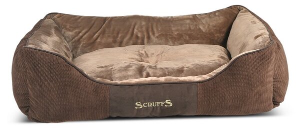 Кафяво плюшено легло за кучета 70x90 cm Scruffs Chester XL - Plaček Pet Products