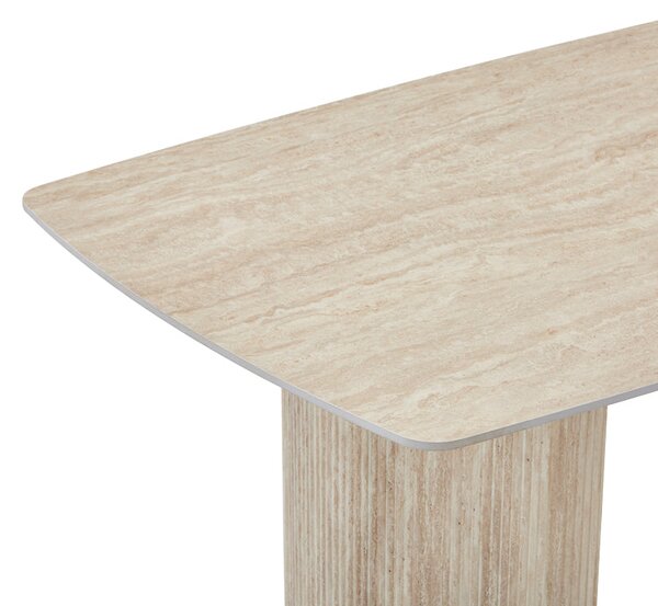 Маса LOOSIR от mdf-пясъчник с травертинова имитация 180x90x74см