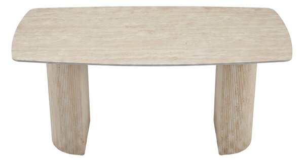 Маса LOOSIR от mdf-пясъчник с травертинова имитация 180x90x74см