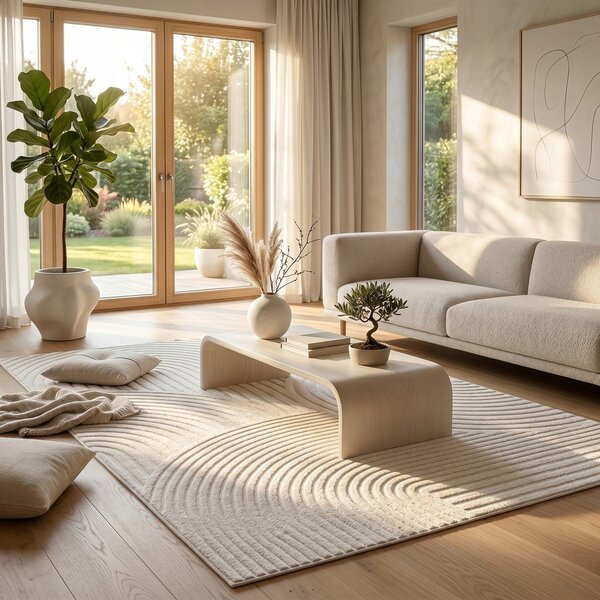 Кремав килим 120x170 cm Whirl – ESTE