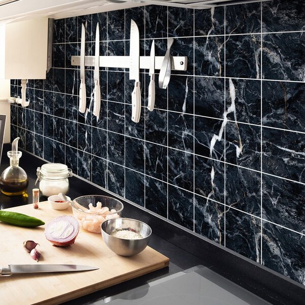 Комплект стикери за плочки 24 бр. 15x15 cm Marble Tiles Florencia - Ambiance