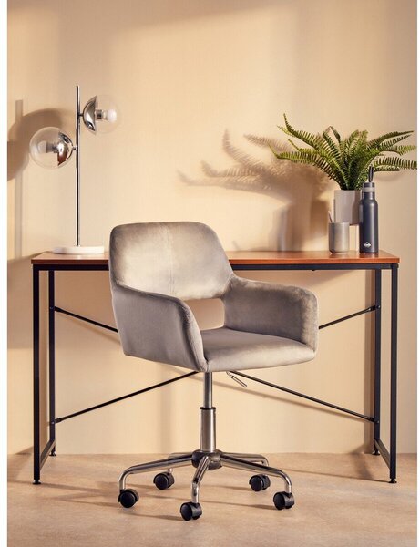 Сив тапициран офис стол Brent – Premier Housewares