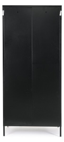 Черно метално заключващ се шкафче 80x185x50 cm Cambridge – Yes Everyday
