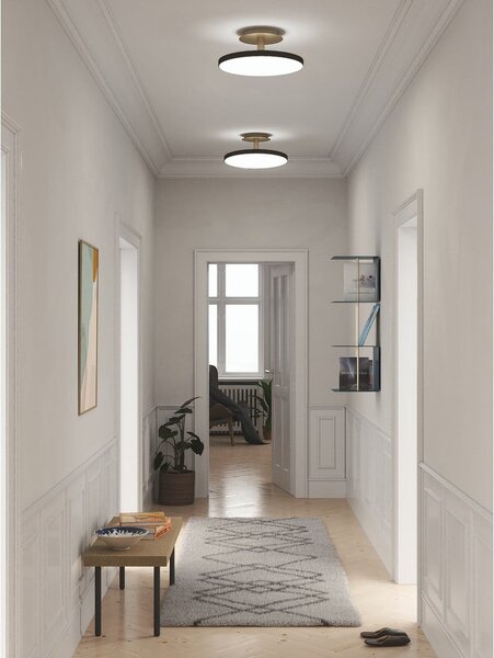 Черно LED осветително тяло за таван с метален абажур ø 43 cm Asteria Up - UMAGE