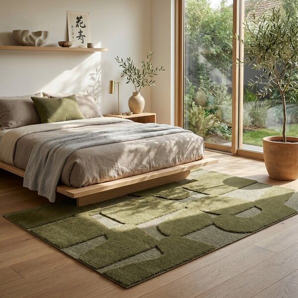 Тъмнозелен килим 80x150 cm Cairo – ESTE