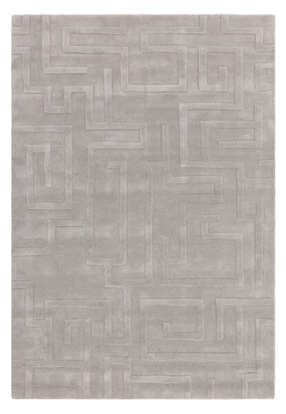 Светлосив вълнен килим 120x170 cm Maze - Asiatic Carpets