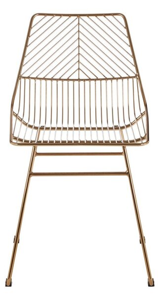 Метален трапезен стол в златист цвят District – Premier Housewares