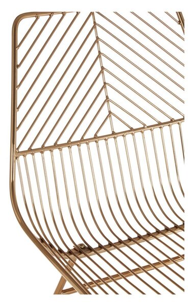 Метален трапезен стол в златист цвят District – Premier Housewares