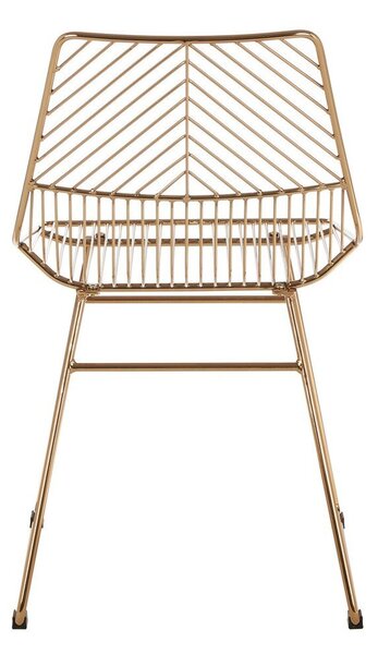 Метален трапезен стол в златист цвят District – Premier Housewares