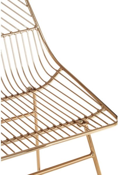 Метален трапезен стол в златист цвят District – Premier Housewares