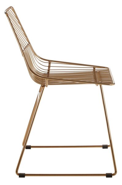 Метален трапезен стол в златист цвят District – Premier Housewares