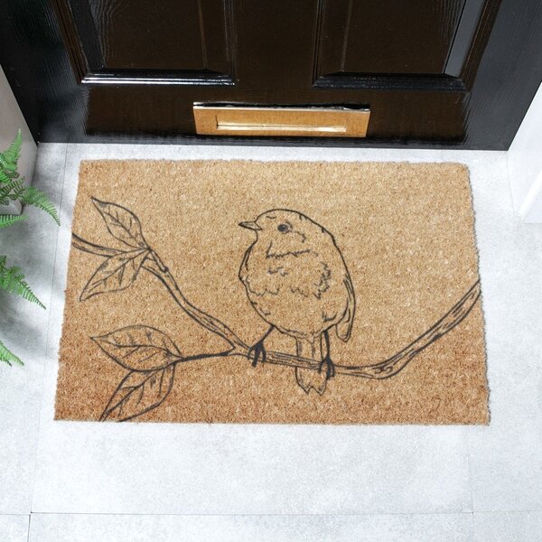 Изтривалка от кокосови влакна 40x60 cm Pencil Robin – Artsy Doormats