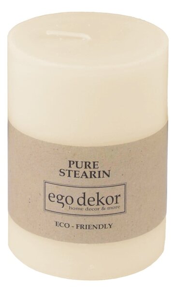 Кремаво-бяла свещ Friendly, време на горене 37 ч. Eco - Eco candles by Ego dekor