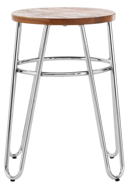 Стол от масивен бряст в сребрист цвят/в естествен цвят District – Premier Housewares