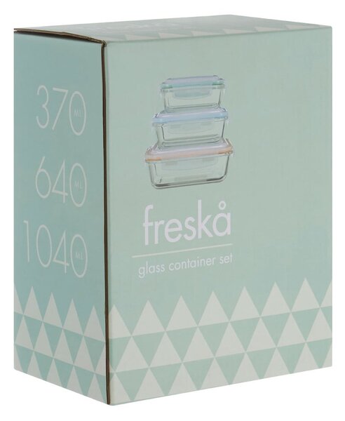 Стъклени и кутии за храна 3 бр Freska - Premier Housewares