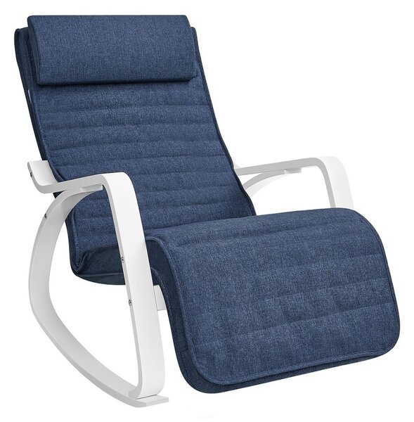 Люлеещ се стол Songmics Син 121.5x67x84 см