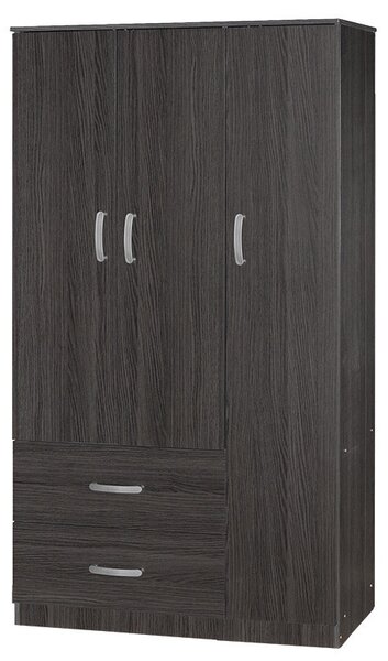 Шкаф Зелия с 2 врати и чекмеджета цвят венге 90x42x180см