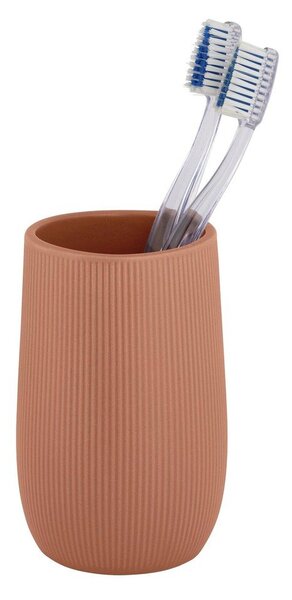 Кафява керамична чаша за четки за зъби Fablo – Wenko