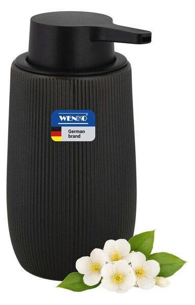 Черен пластмасов диспенсер за сапун 400 ml Fablo – Wenko