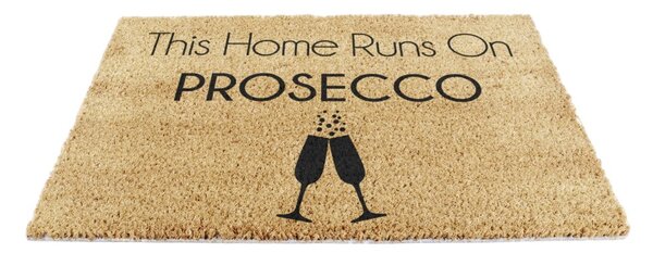 Изтривалка от кокосови влакна 40x60 cm This Home Runs On Prosecco – Artsy Doormats