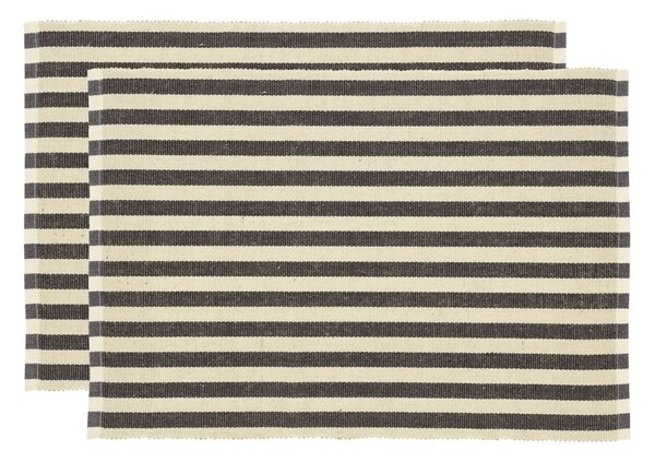 Платнена подложка за хранене 2 бр. 33x48 cm Statement Stripe - Södahl