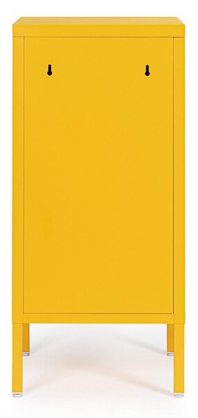 Жълто метално заключващ се шкафче 35x76x40 cm Cambridge – Yes Everyday
