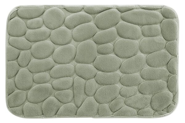 Зелен килим за баня 50x80 cm Ricochet – douceur d'intérieur