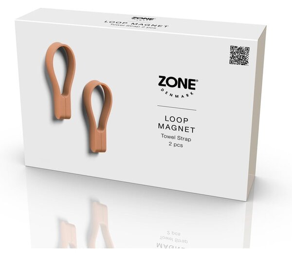 Бежова силиконова примка за кърпи 2 бр. Loop – Zone