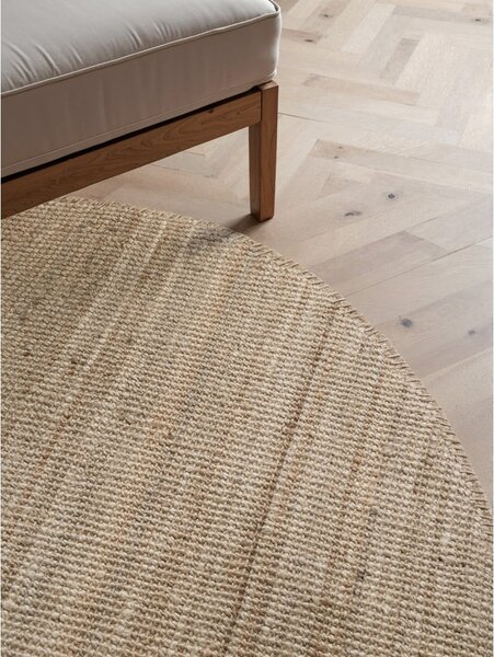 Кръгъл килим от юта в кафяво-сив цвят ø 160 cm Bouclé Jaipur – Hanse Home