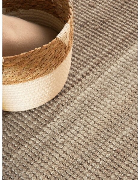 Кръгъл килим от юта в кафяво-сив цвят ø 160 cm Bouclé Jaipur – Hanse Home