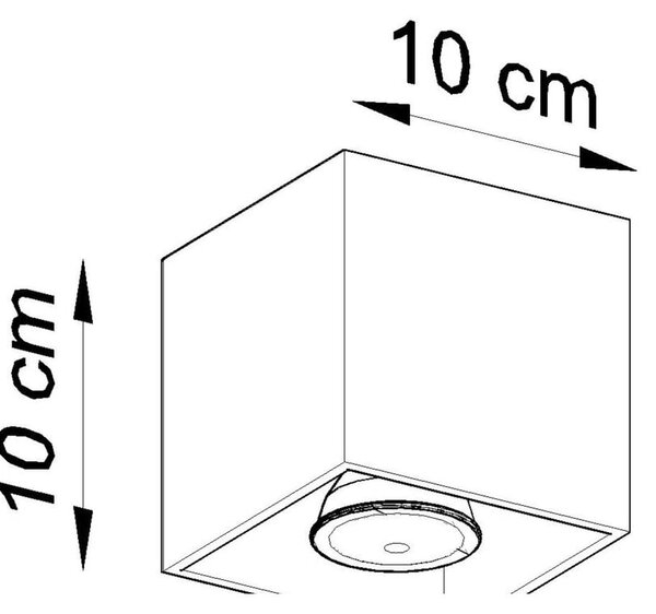 Сив прожектор 10x10 cm Geo – Sollux