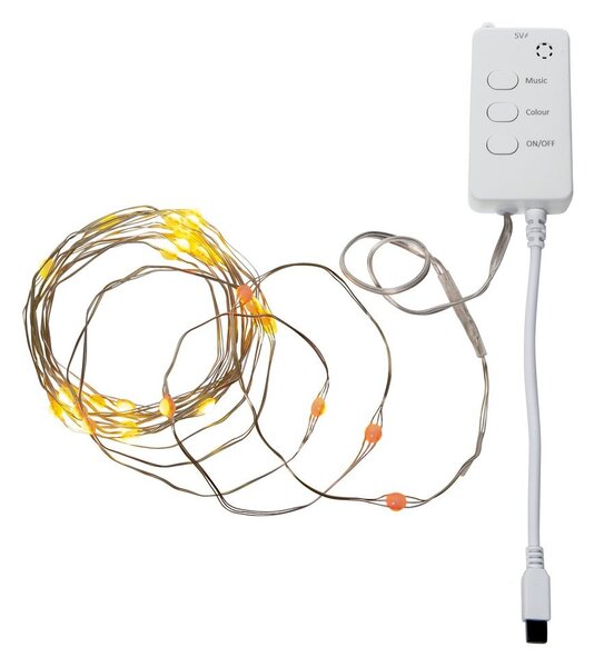 Светлинна верига с USB с 30 бр. крушки, дължина 300 cm Smart Strip – Star Trading