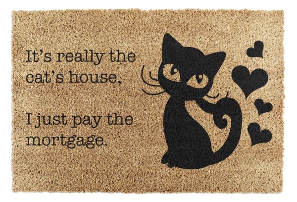 Изтривалка от кокосови влакна 40x60 cm It's Really the Cats House – Artsy Doormats