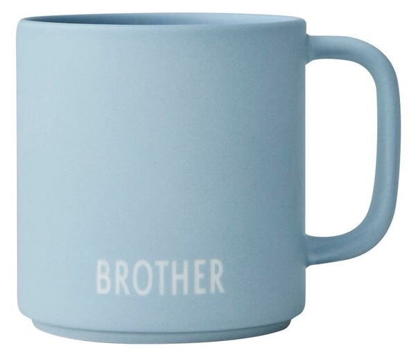 Синя порцеланова чаша 175 ml Brother - Design Letters