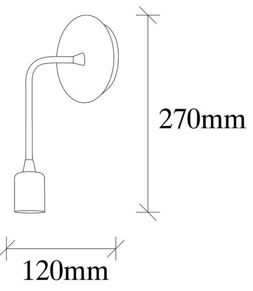 Стенна лампа в бронзов цвят Dartini – Opviq lights