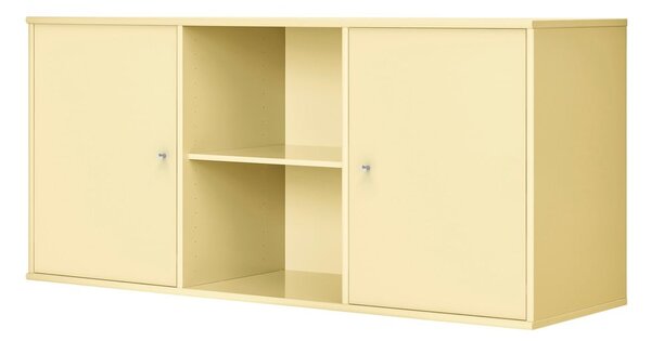 Светложълт нисък висящ скрин 133x61 cm Mistral – Hammel Furniture