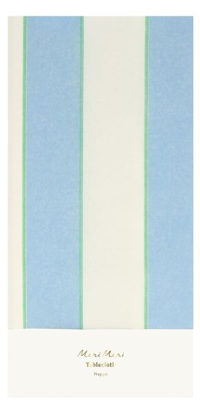 Покривка за маса 137x259 cm Pale Blue Stripe – Meri Meri