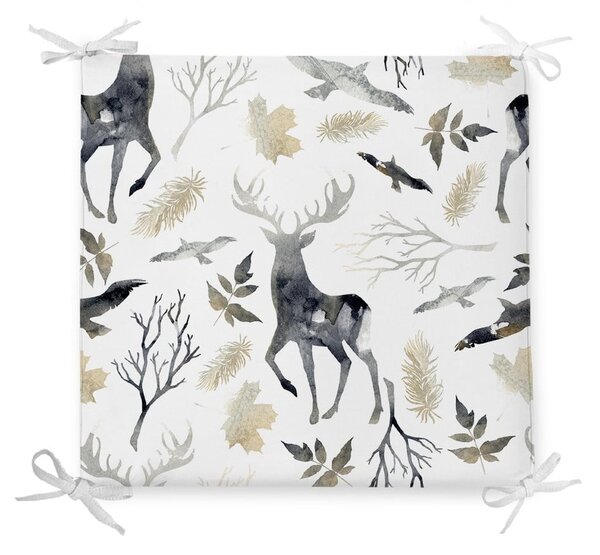 Коледна възглавница с памучна смес Dark Forest, 42 x 42 cm - Minimalist Cushion Covers