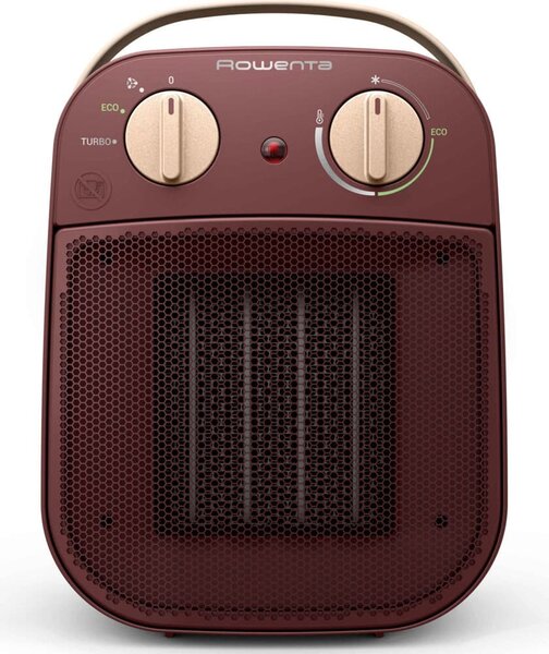 Вентилаторна печка Rowenta SO8231F0, 2 степени на мощност, термостат, 1800W, червена