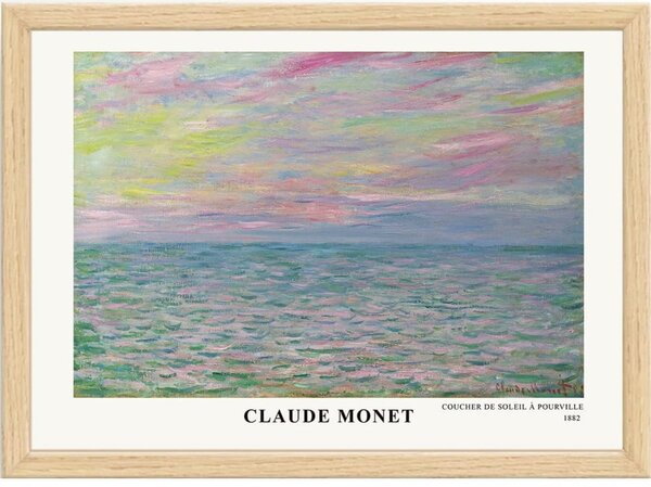 Плакат в рамка 75x55 cm Claude Monet - Wallity