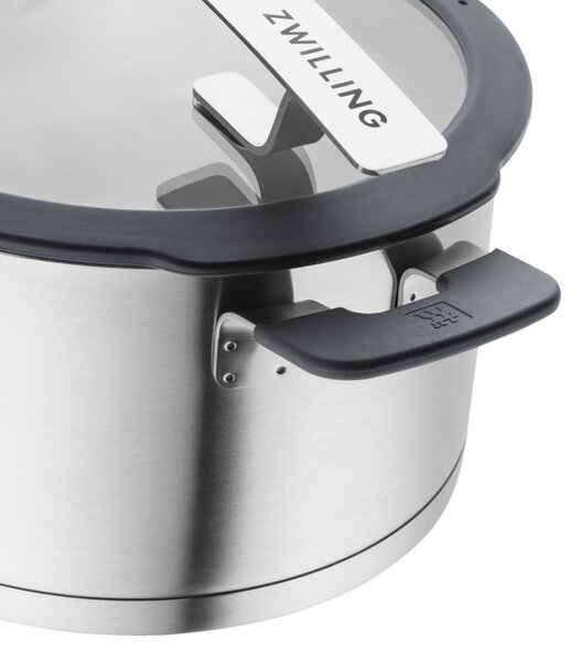 Комплект тенджери Zwilling Simplify 66870-005-0, 9 части, Sigma Classic+ дъно, Неръждаема стомана 18/10, Индукция, Сребрист