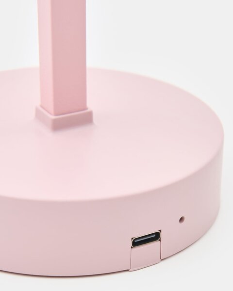 Sinsay - Безжична LED настолна лампа - пастелнорозово