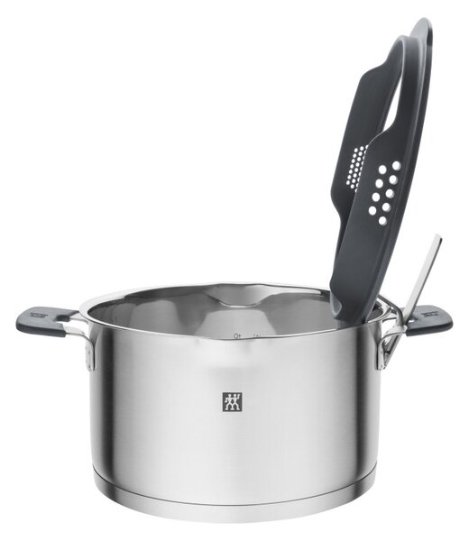 Комплект тенджери Zwilling Simplify 66870-005-0, 9 части, Sigma Classic+ дъно, Неръждаема стомана 18/10, Индукция, Сребрист