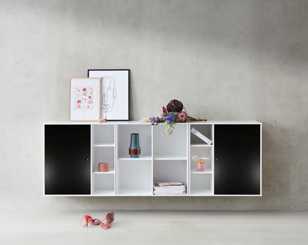 Черно-бял стенен сандък Hammel , 206 x 69 cm Mistral Kubus - Hammel Furniture