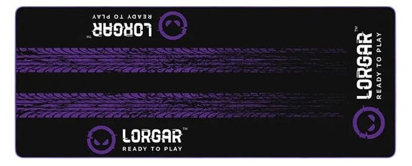 Подложка за мишка Lorgar RX1FM, гейминг, черна, 1700 x 700 x 3 мм