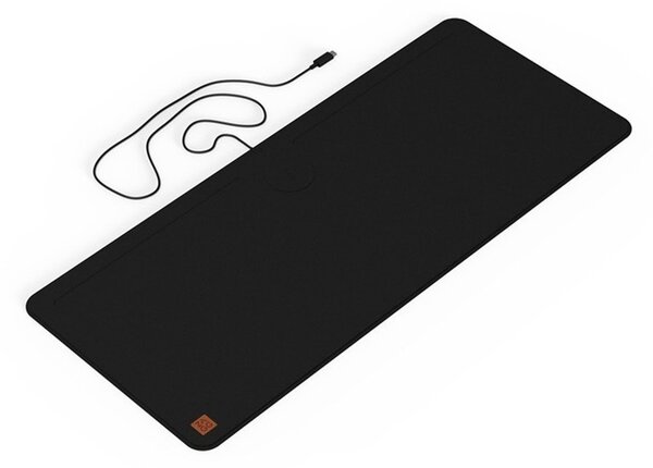 Подложка за мишка ZAGG Wireless Charging Desk Mat, черна