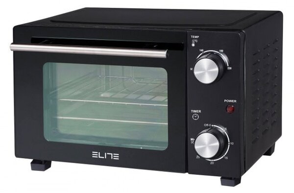 Мини фурна Elite EMO-2510, 800W, 10 л. обем, таймер, черна