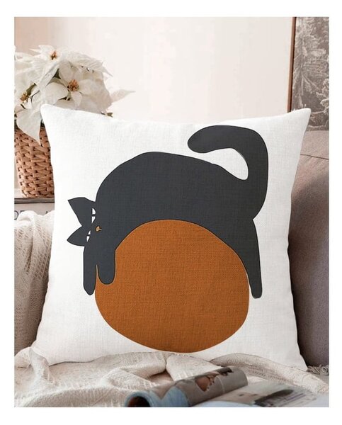 Калъфка за възглавница от памучна смес Kitty, 55 x 55 cm - Minimalist Cushion Covers